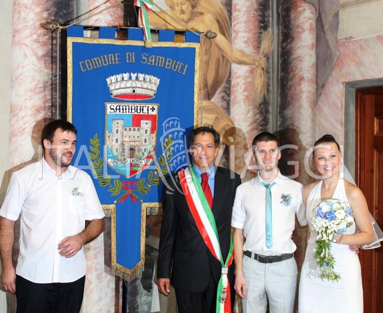Свадьбы в Италии, Церемония в средневековом замке, Самбучи, с Italia Viaggi