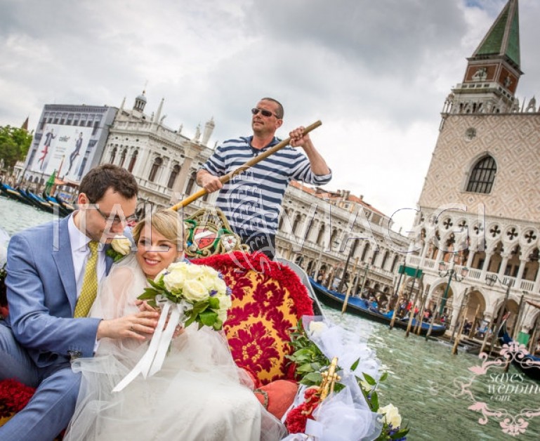 Свадьбы в Италии, Венеция, На гондоле, с Italia Viaggi