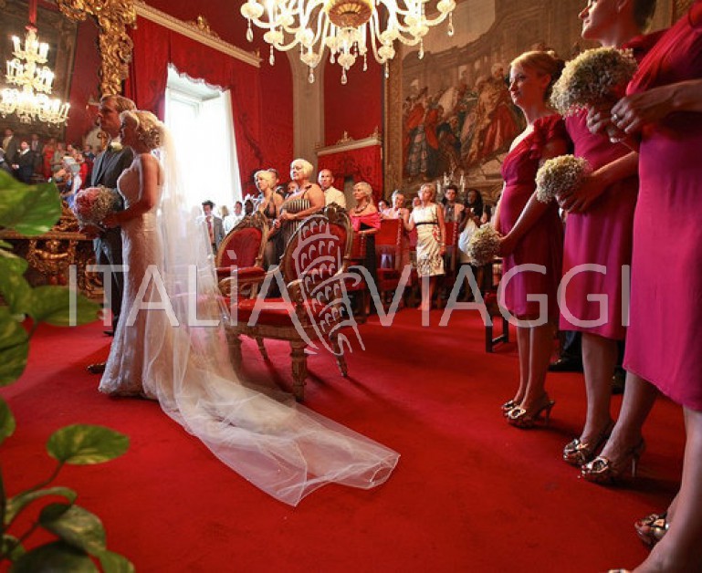 Свадьбы в Италии, Флоренция, Красный зал Palazzo Vecchio, с Italia Viaggi
